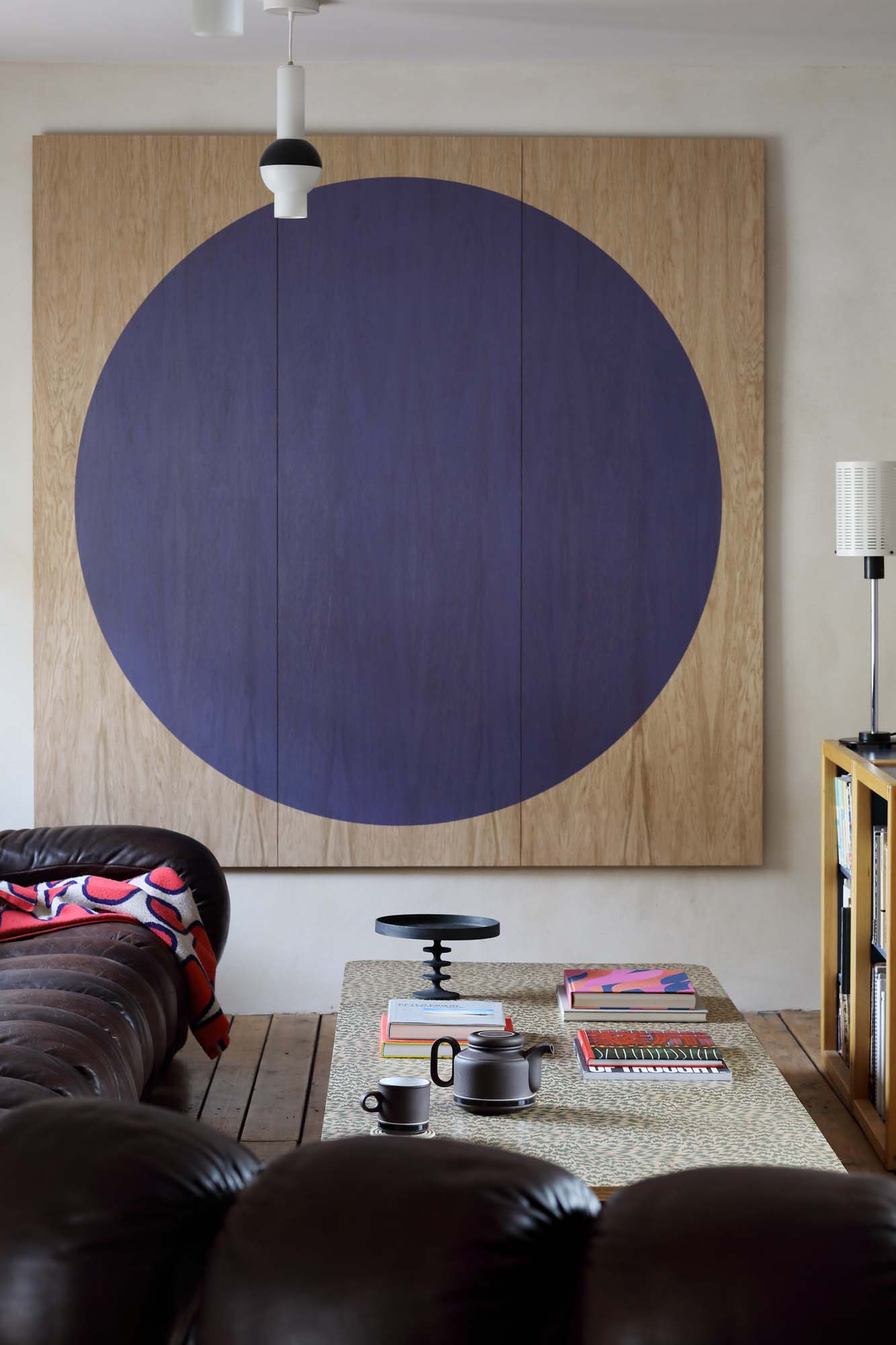 Graphic wall art, oak panel, de sede sofa, Robert welch, Eley Kishimoto, lime plaster